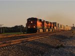 BNSF 7551 leads a eb hotshot z train.